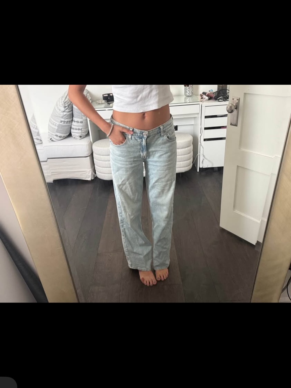 GAP Light Blue Straight-Leg Jeans